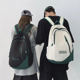 Teenage Girls Nylon Backpack College Students Bookbag Zipper Bag