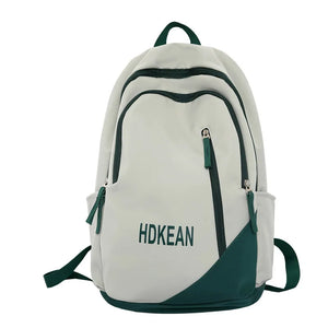 Teenage Girls Nylon Backpack College Students Bookbag Zipper Bag