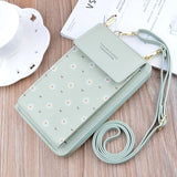 Women's Crossbody Bag Flower Print Money Clips