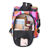 Embroidery Flower Mini Backpack Anti-Theft Schoolbag