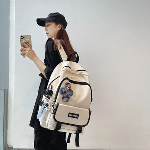 Japanese Campus Style School Bag Woman Large Capacity Travel Women Backpack