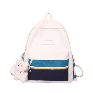 Nylon School Bags Waterproof Female Backpacks