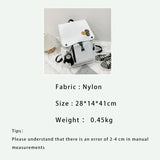 Nylon School Backpack for Teenagers Girls Boys Large Capacity