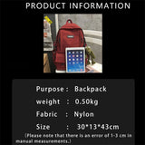 Green Nylon Female Backpack with Plush Pendant