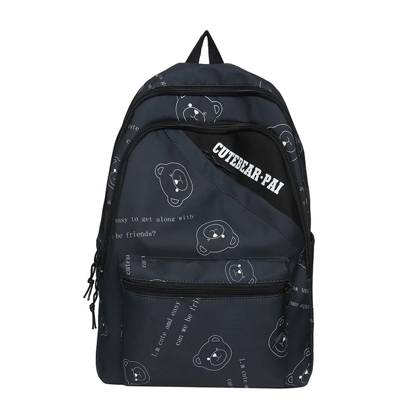 Nylon Female Backpacks Women School Bags Large Capacity Ladies Travel Bags