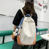 Nylon Backpacks College Students Schoolbags Unisex Sports Casual Bags