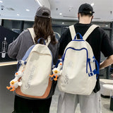 Nylon Backpacks College Students Schoolbags Unisex Sports Casual Bags