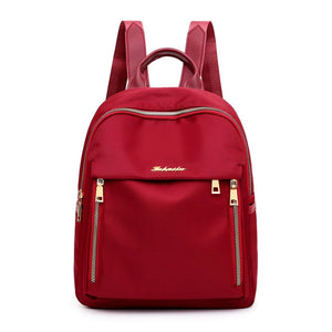 Oxford Mini Lady Backpack Girls Shoulder Bag with Headphone Jack