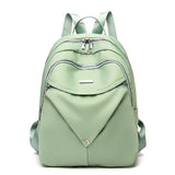 Oxford Elegance Ladies Backpack Metal Zipper Small Stylish Hiking Travel