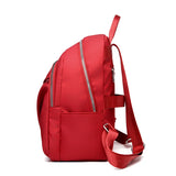 Oxford Elegance Ladies Backpack Metal Zipper Small Stylish Hiking Travel