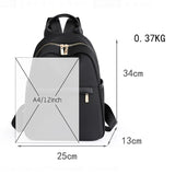 Oxford Female Backpack Casual Ladies Shoulders Bag Small Solid Zipper Women Trav