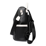 Anti-theft PU Leather Women Backpack - School Travel Girls Bag