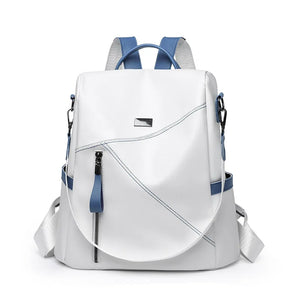 Anti-theft PU Leather Women Backpack - School Travel Girls Bag