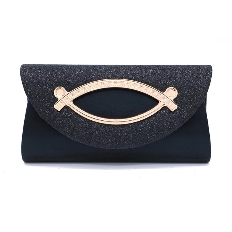 Sequin Shoulder Bag with Detachable Strap