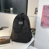 Plaid Unisex Female Travel Daypack Nylon Backpack