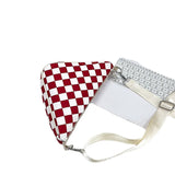 Plaid Crossbody Bag Women Sport Female Shoulder Bags Nylon Triangle Satchel
