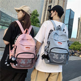 Preppy Style Smiley Face Pattern Backpack