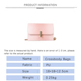 Gradient Leather Shoulder Bag Retro Style Chain Crossbody Bag