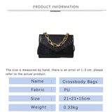 Crocodile Print Leather Shoulder Bag for Women