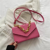 Crocodile Print Leather Shoulder Bag for Women
