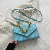 Crocodile Print Leather Shoulder Bag for Women