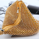 Satin Rhinestone Women Dinner Pack Evening Bags