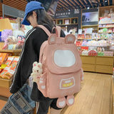 Women Campus Backpack College Students Casual Large Capacity Bag