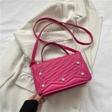 Solid Ladies Satchel Casual Shoulder Bags High-Quality Hand Bags