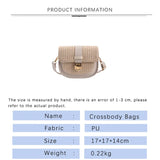 Straw Ladies Shoulder Bag High-Quality Metal Buckle Crossbody Bag Female