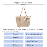Straw Shoulder Bag for Woman Tote Bag for Women Large Capacity