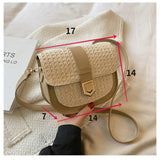 Straw Woven Bag Female Small Fresh Shoulder Messenger Bag