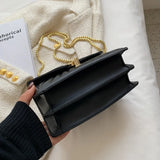 Summer Woman Crossbody Bags Pleated Shoulder Bags Solid Flap Bags