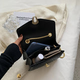 Summer Woman Crossbody Bags Pleated Shoulder Bags Solid Flap Bags