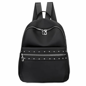 Vintage Rivet Women's Backpack Lightweight Casual Shoulder Bag