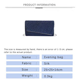 Women Crumpled Envelope Bag for Wedding Party Prom Ladies Handbag