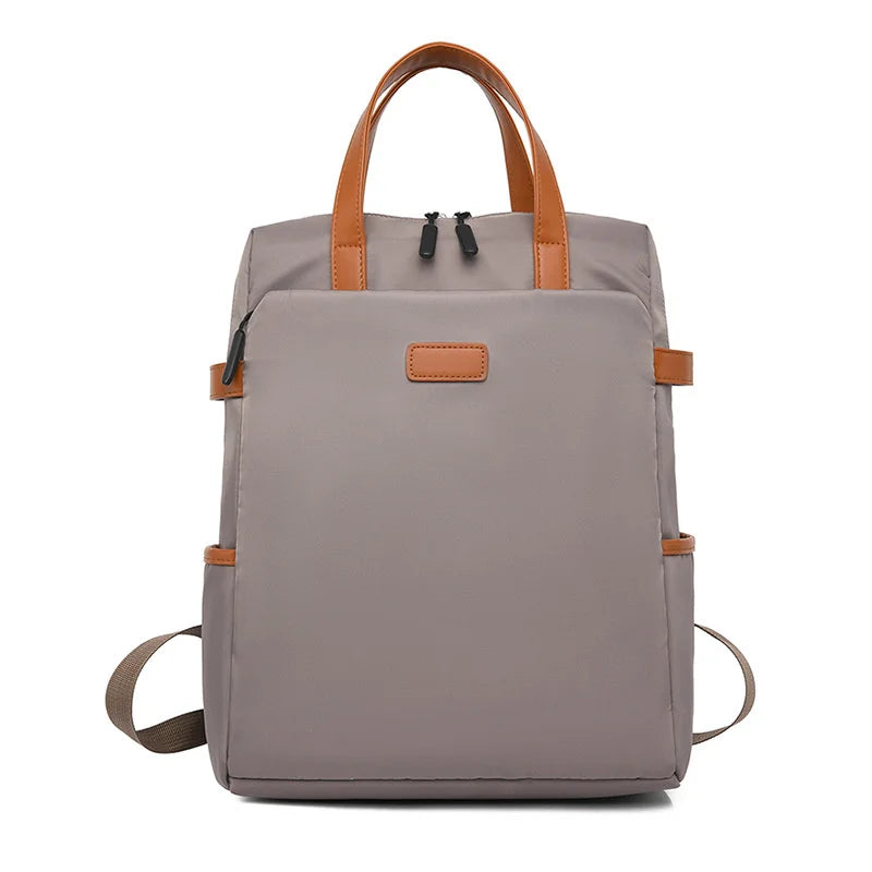 Woman Backpack Contrast Oxford Outdoor Casual Travel Bags