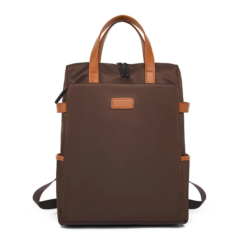 Woman Backpack Contrast Oxford Outdoor Casual Travel Bags