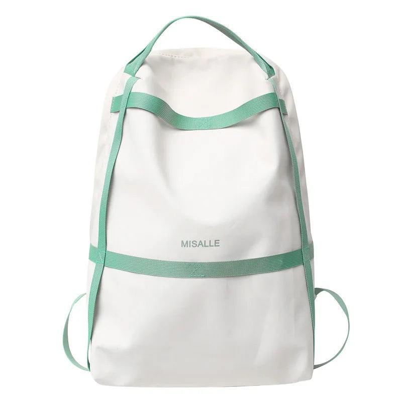 Women Backpacks Nylon Solid Ladies School Bags Minimalist Large Capacity Bookbag