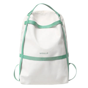 Women Backpacks Nylon Solid Ladies School Bags Minimalist Large Capacity Bookbag