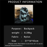 Women Graffiti Hip-Pop Men Backpack Nylon Street Style Bags