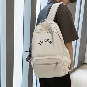 Solid Female Backpack Casual Woman Travel Bag High Schoolbag University Lady