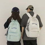 Solid Female Backpack Casual Woman Travel Bag High Schoolbag University Lady