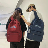 Solid Female Backpack Casual Woman Travel Bag High Schoolbag University Lady