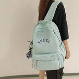 Solid Female Backpack Casual Woman Travel Bag High Schoolbag University Lady