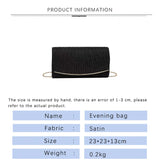 Shoulder Bag with Detachable Chain Evening Gift Pack Wedding Clutch Handbags