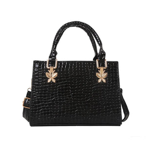 Crocodile Print Leather Shoulder Bag Women's Crossbody Bag