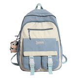 TRAVESY Waterproof Nylon Backpack Women Middle School Large Capacity