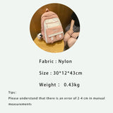 TRAVESY Waterproof Nylon Backpack Women Middle School Large Capacity