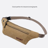 Canvas Waist Bag Travel Bum Bag Anti-Theft Bag
