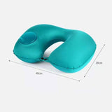 Inflatable U-Shape Travel Cushion Pillow for Car Airplane